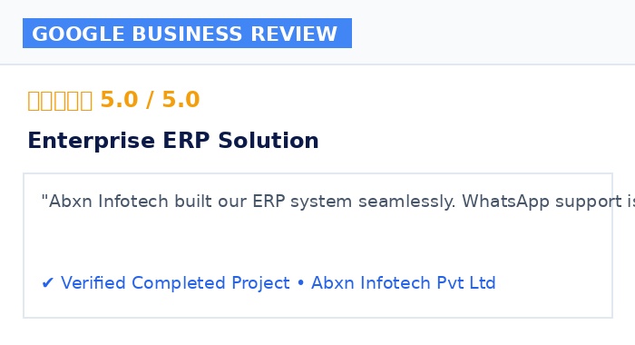 Google Business Review Screenshot